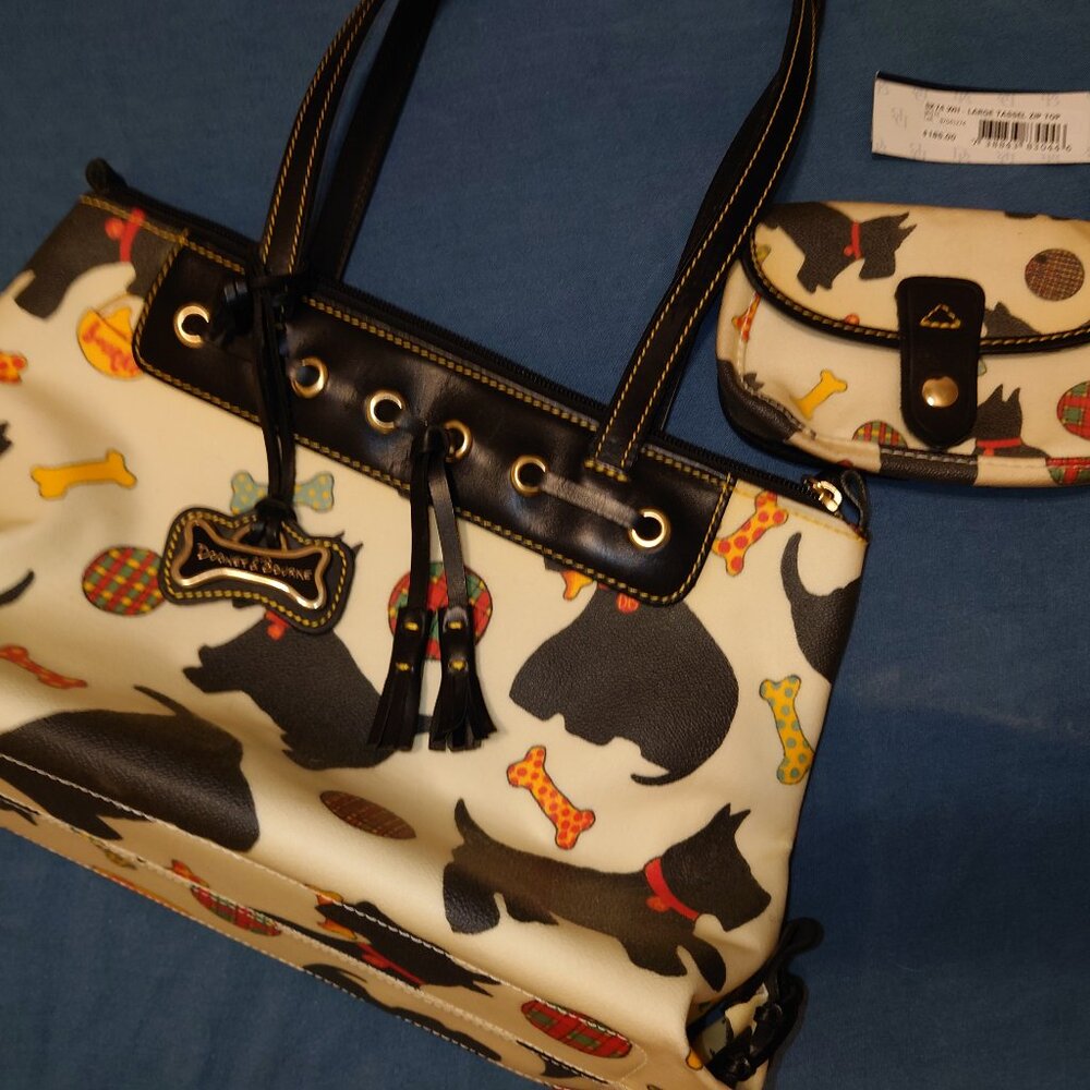Dooney & Bourke Large Scottie Dog Purse and Wallet